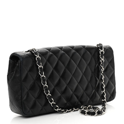 Chanel Lambskin Quilted East West Flap Black 3 of 10