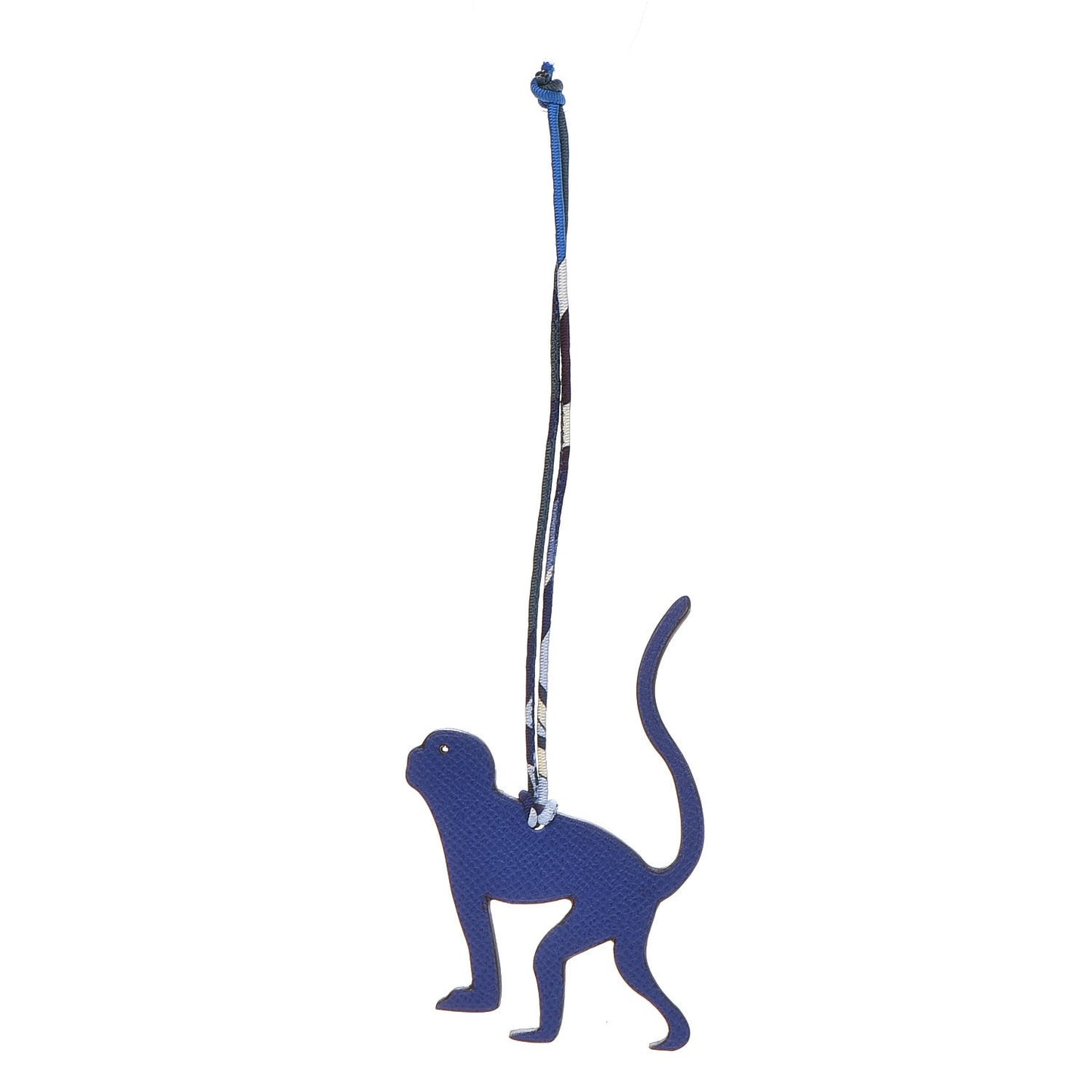 Togo Epsom Petit H Monkey Bag Charm Kiwi Bleu Electrique