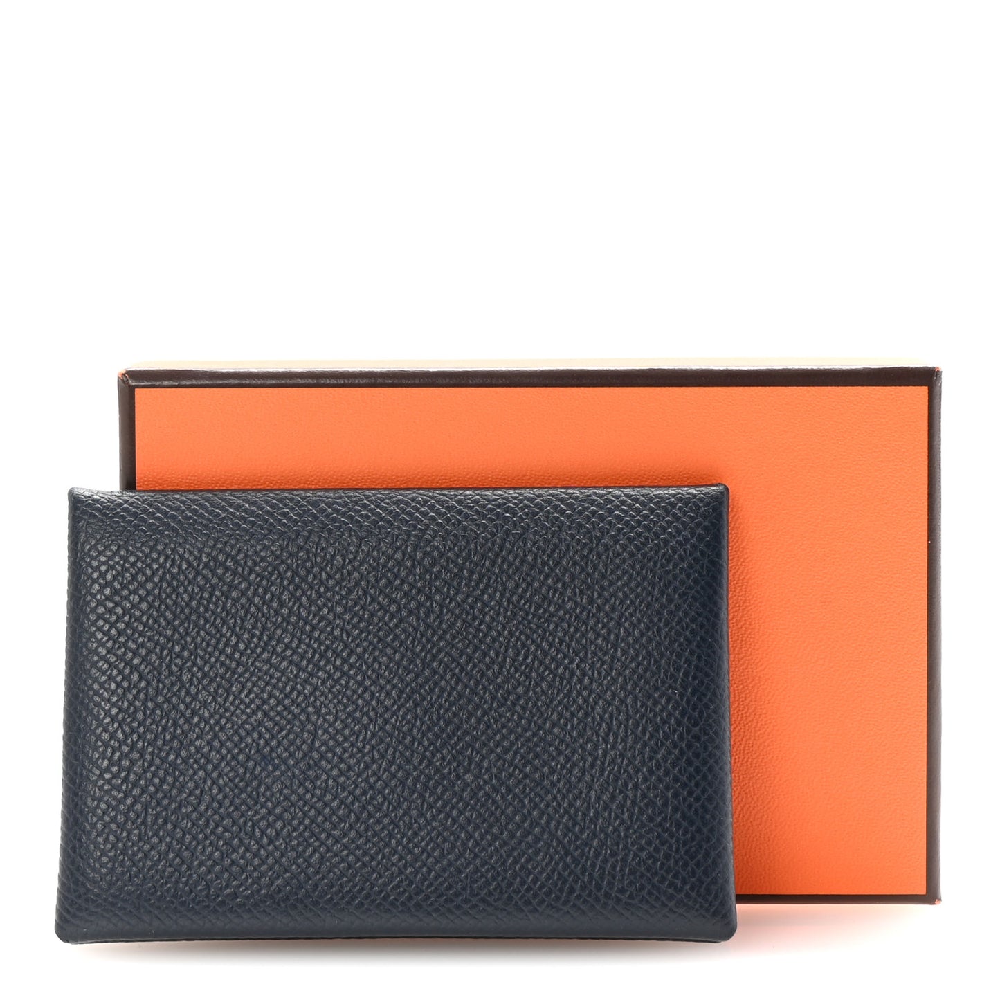 Epsom Calvi Card Case Bleu Nuit
