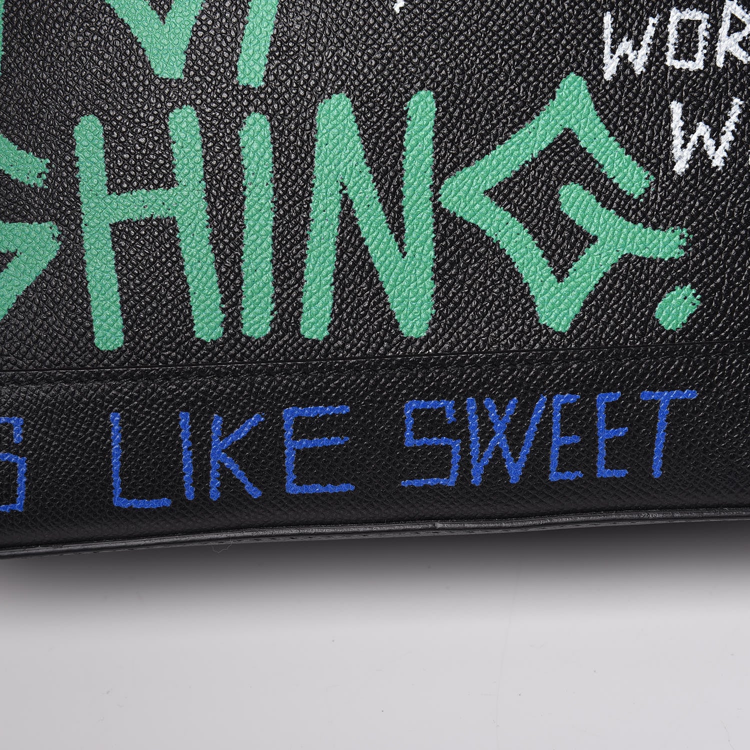 Balenciaga Signature Grained Calfskin Graffiti S Ville Top Handle Bag Black Multicolor 12 of 17