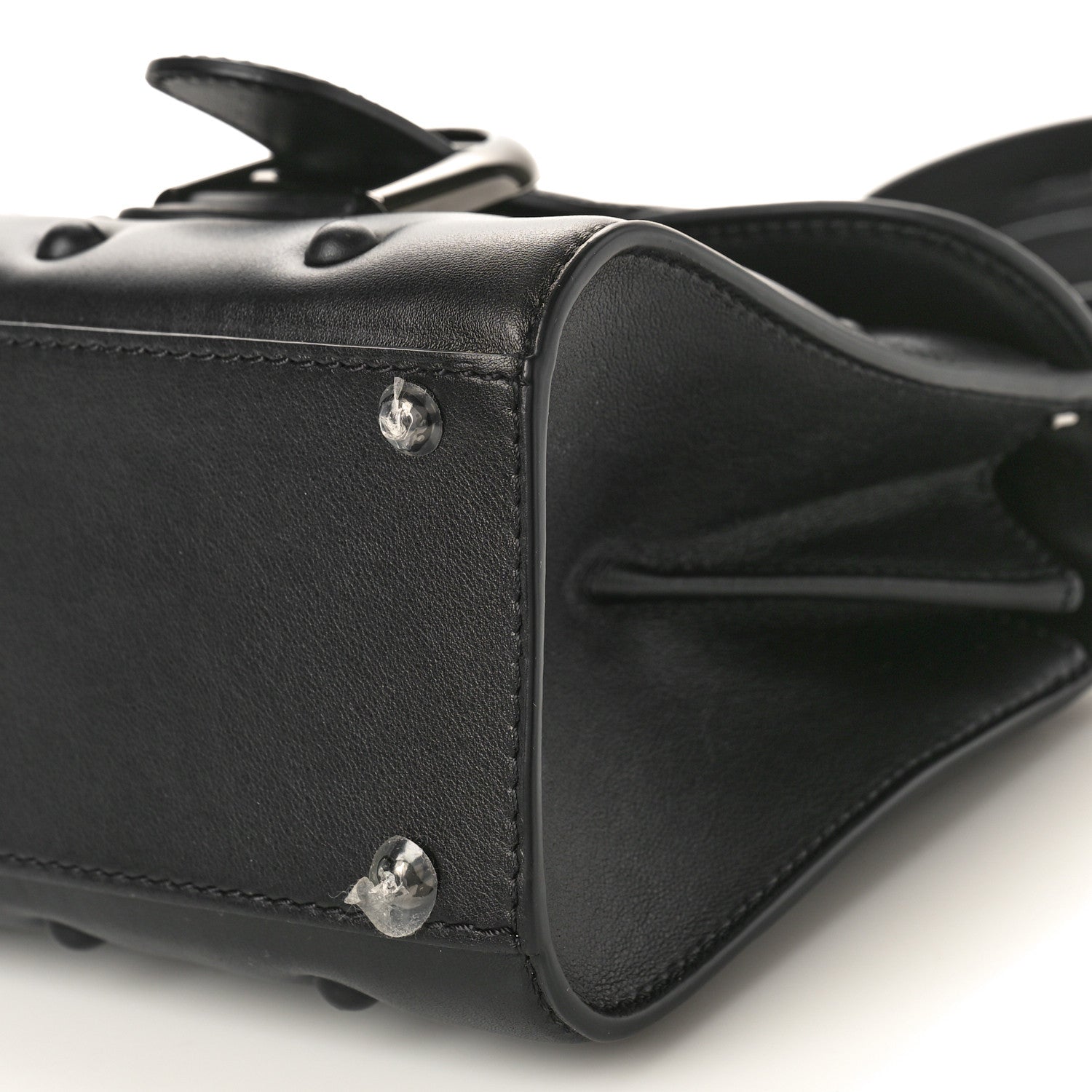 Delvaux Grained Rodeo Calfskin Quilted Mini Brillant Satchel Black 11 of 14