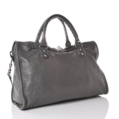 Balenciaga Agneau Silver Metallic Edge Hardware City Gris Cendre 3 of 14