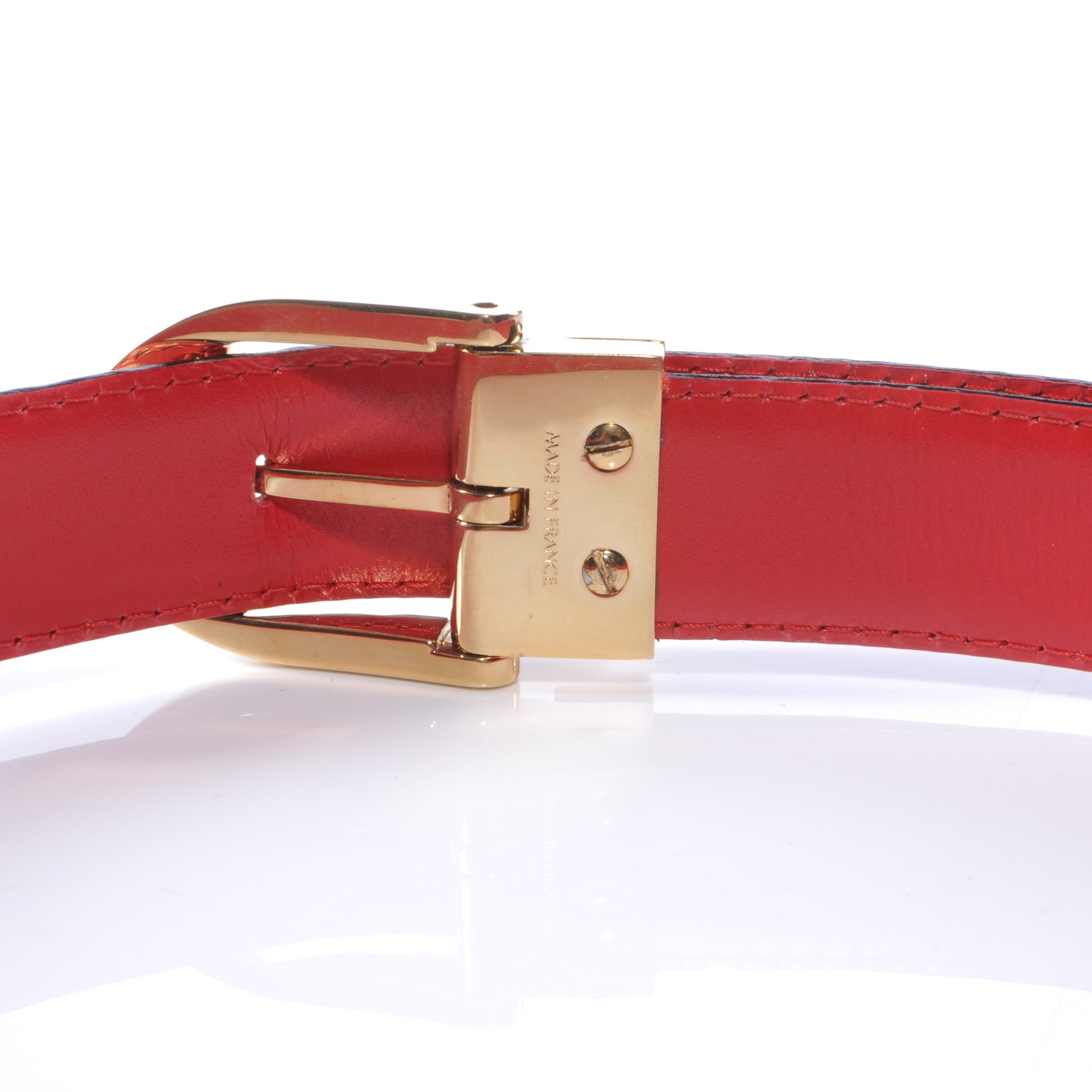 Louis Vuitton Epi Classique Belt Red 85 34 3 of 6