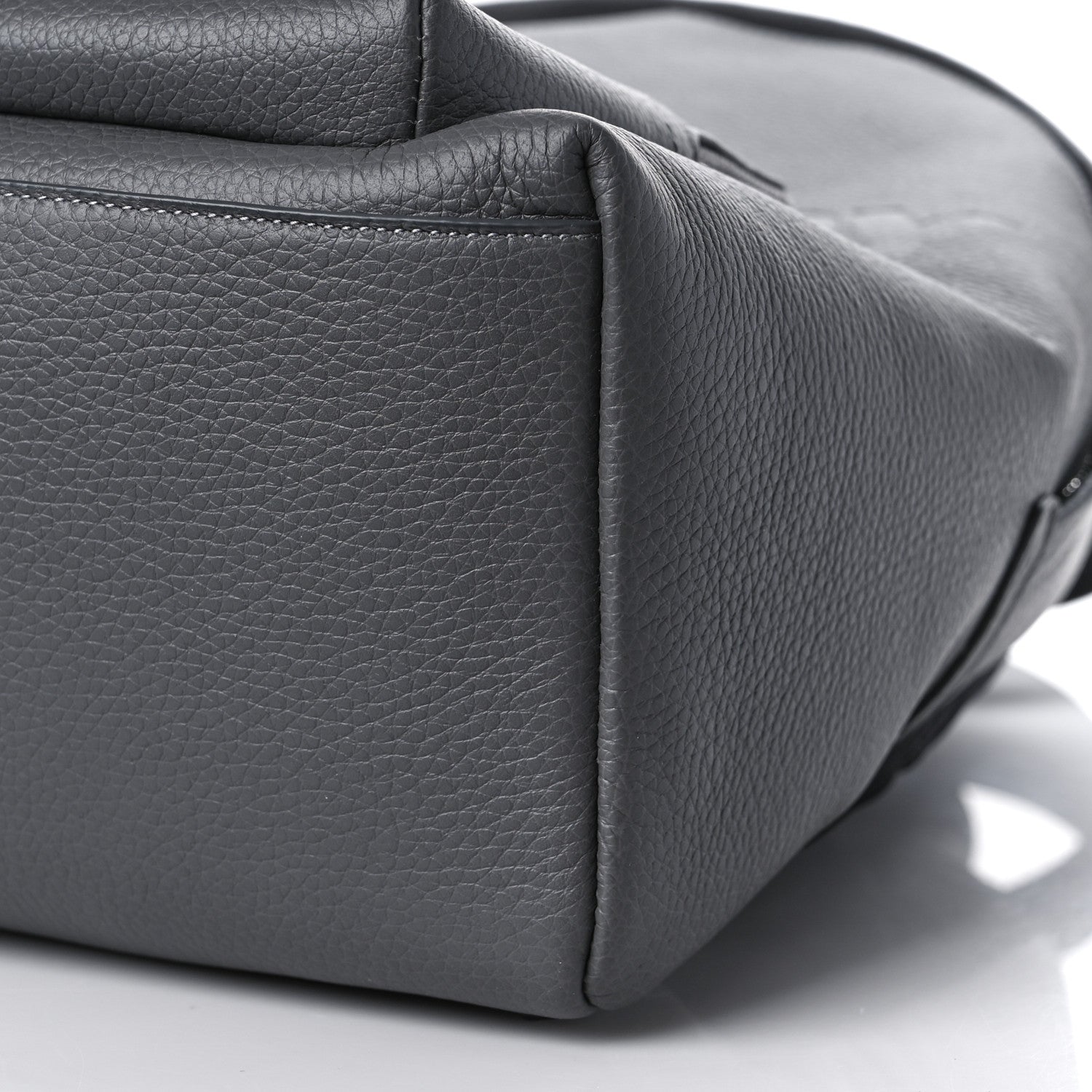 Burberry Calfskin Logo Embossed Backpack Charcoal Grey 8 of 8