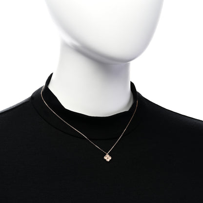 Van Cleef & Arpels 18K Rose Gold Sweet Alhambra Pendant Necklace 2 of 7