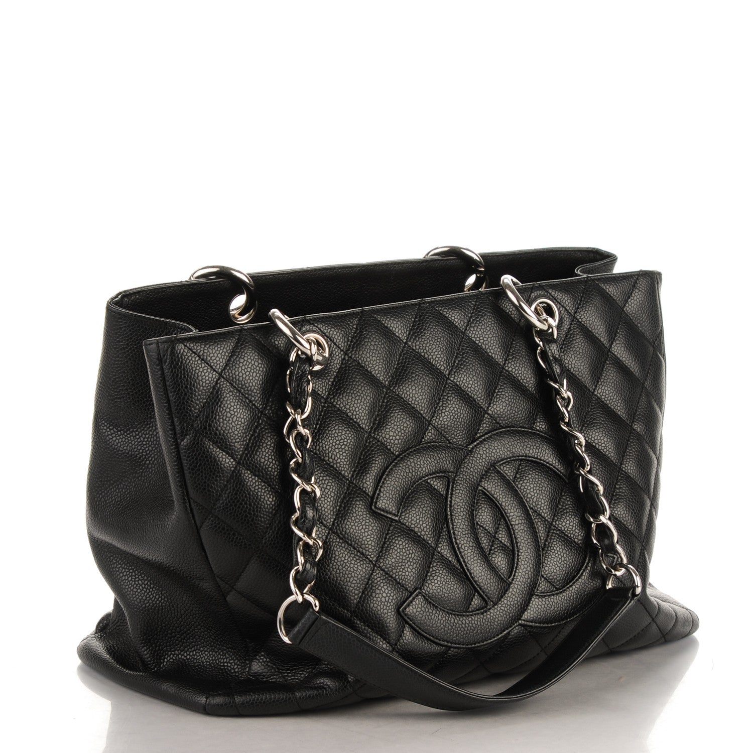 Chanel Caviar Quilted Grand Shopping Tote GST Black 8 of 8