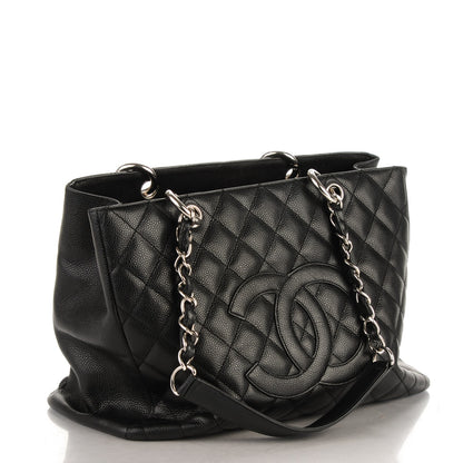 Chanel Caviar Quilted Grand Shopping Tote GST Black 8 of 8