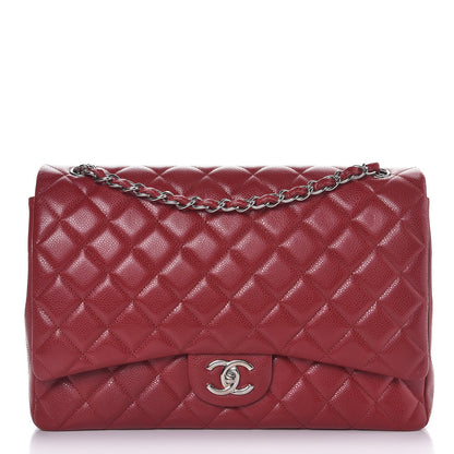 Chanel Caviar Quilted Maxi Double Flap Red 1 of 12