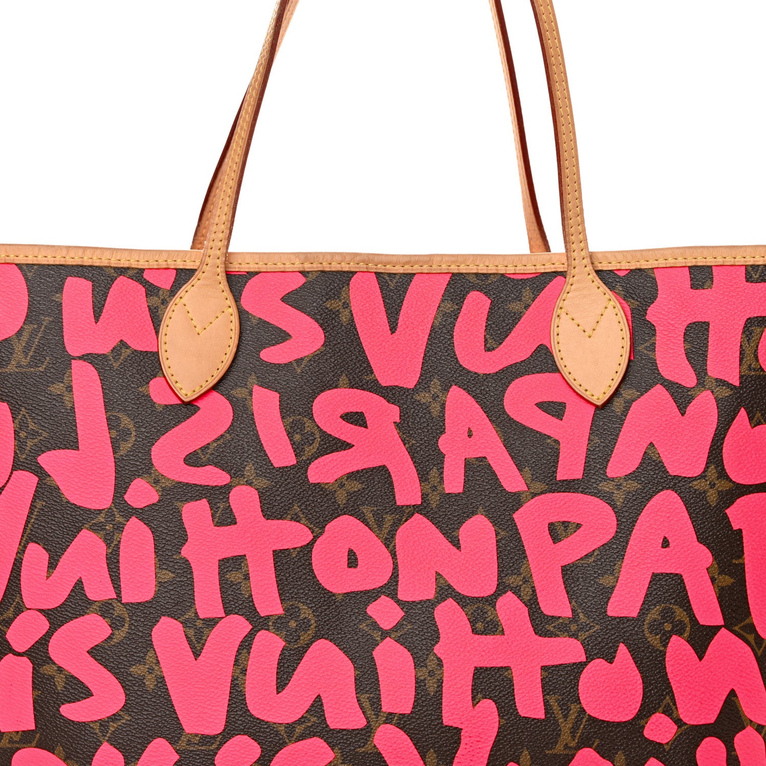 Louis Vuitton Monogram Graffiti Neverfull GM Fuchsia 8 of 22