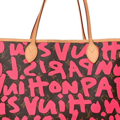 Louis Vuitton Monogram Graffiti Neverfull GM Fuchsia 8 of 22