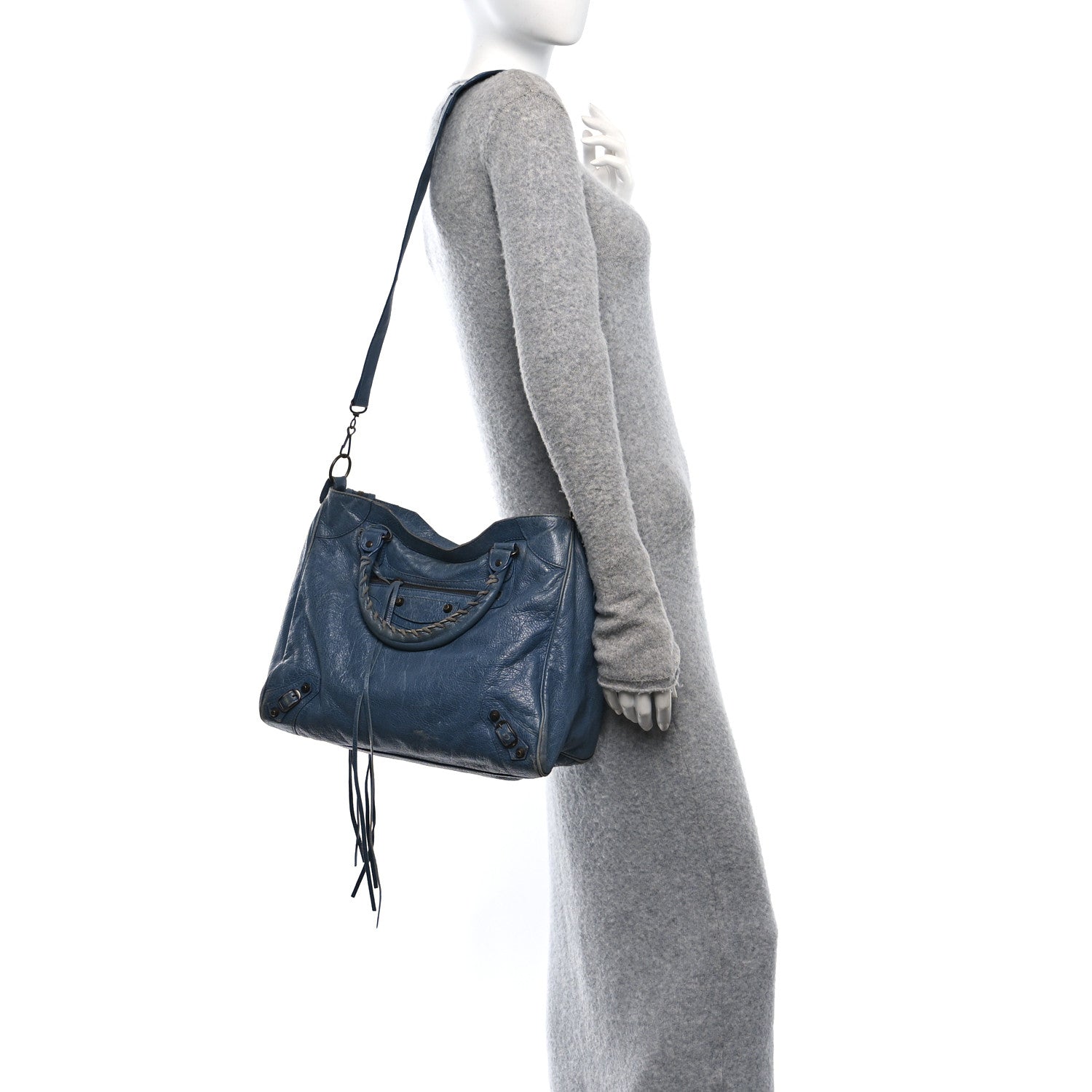 Balenciaga Agneau Classic Hardware Velo Bleu Persan 3 of 19