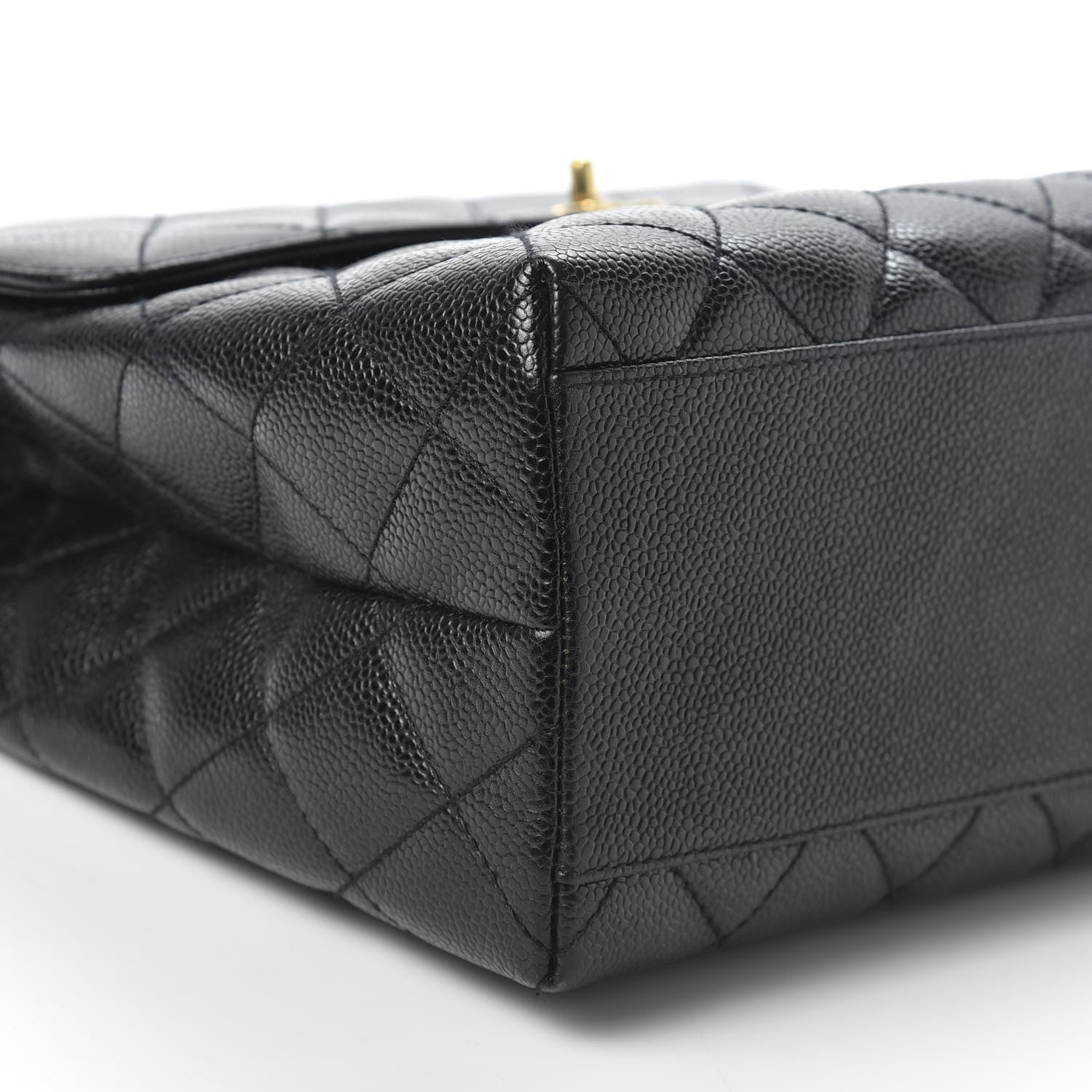 Chanel Caviar Quilted Jumbo Kelly Flap Black 5 of 9
