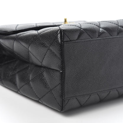 Chanel Caviar Quilted Jumbo Kelly Flap Black 5 of 9