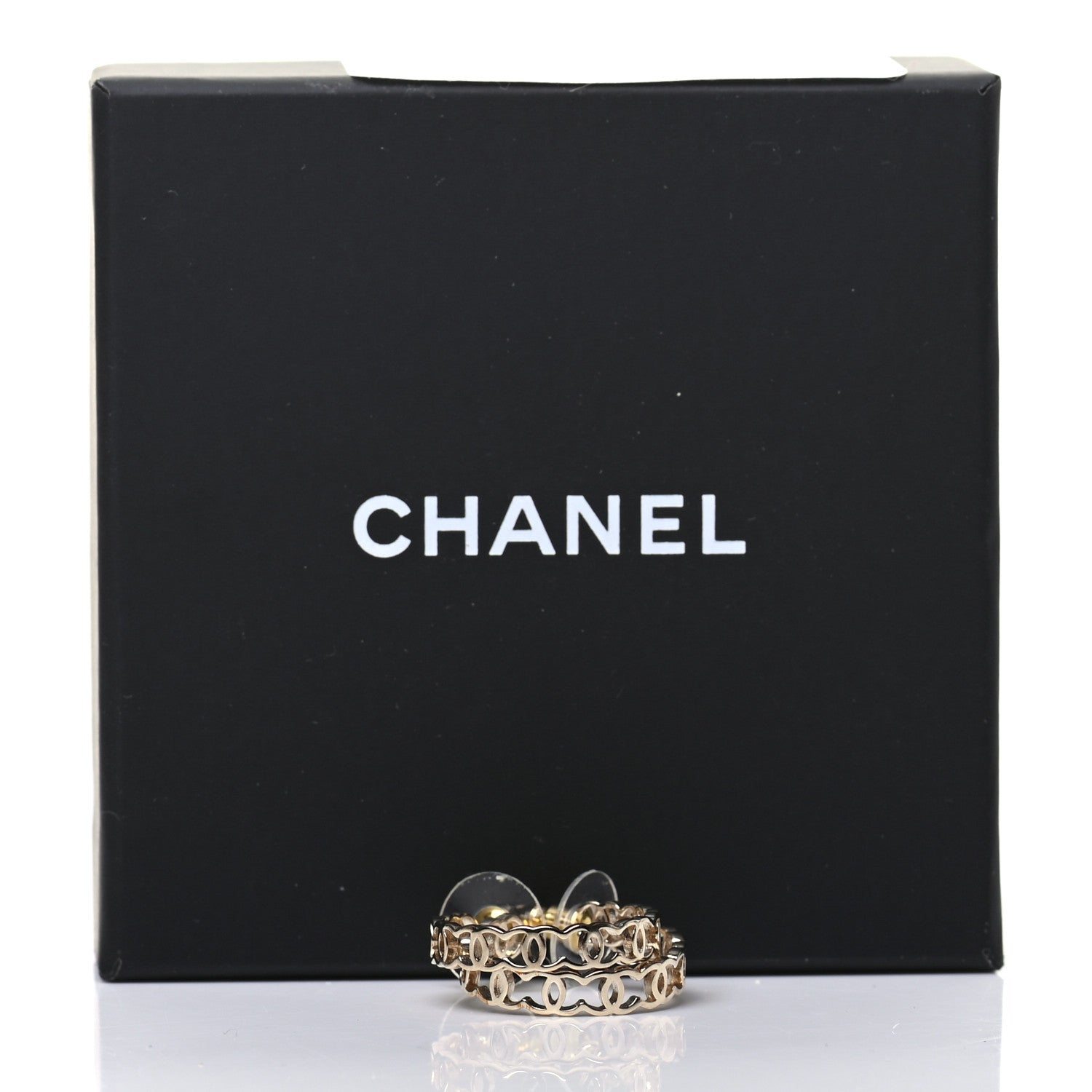 Chanel CC Hoop Earrings 4 of 4