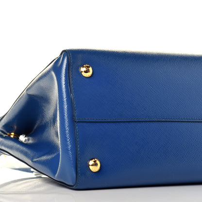 Prada Saffiano Vernice Shopping Tote Azzurro 8 of 10