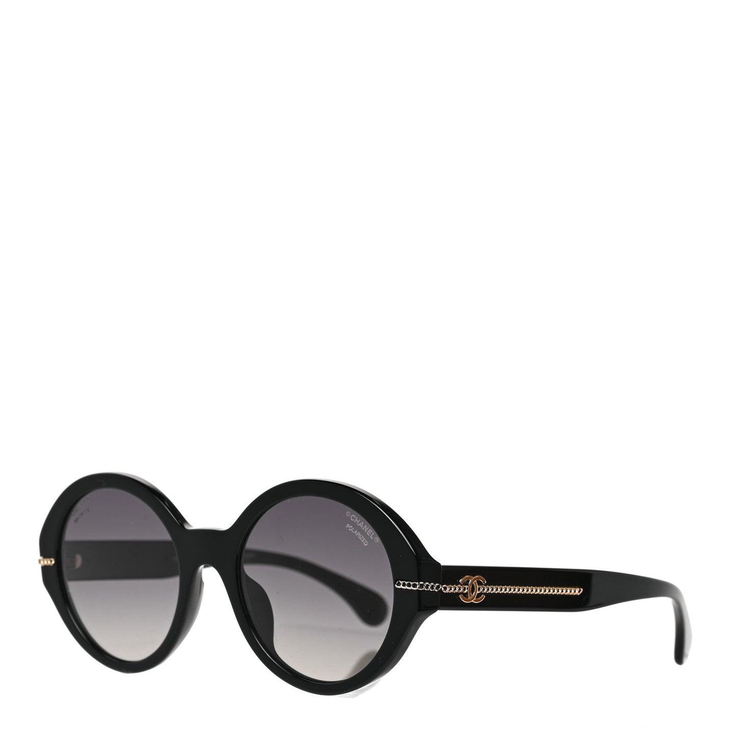 Calfskin Chain Sunglasses 5511-A Black