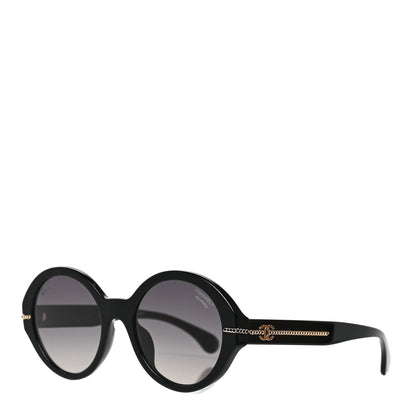 Chanel Calfskin Chain Sunglasses 5511-A Black 1 of 7