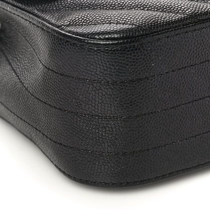 Chanel Caviar Chevron Quilted Mini Rectangular Flap Black 9 of 13