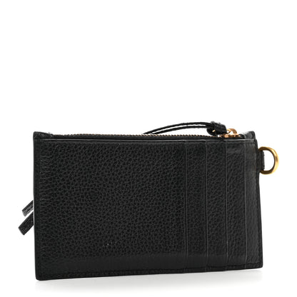 Balenciaga Calfskin Neo Classic Long Coin Case Card Holder on Strap Black 3 of 8