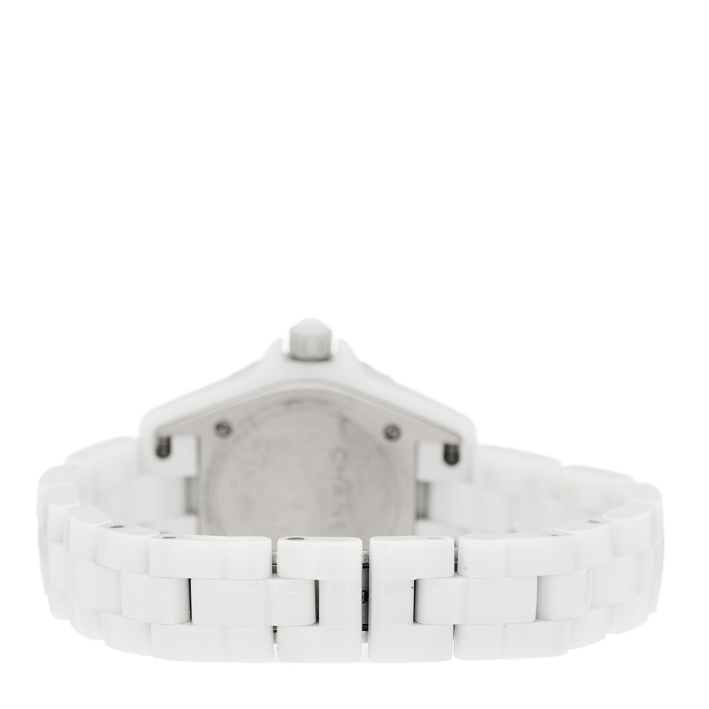 Stainless Steel Ceramic Diamond Mother of Pearl 33mm J12 Quartz Watch White