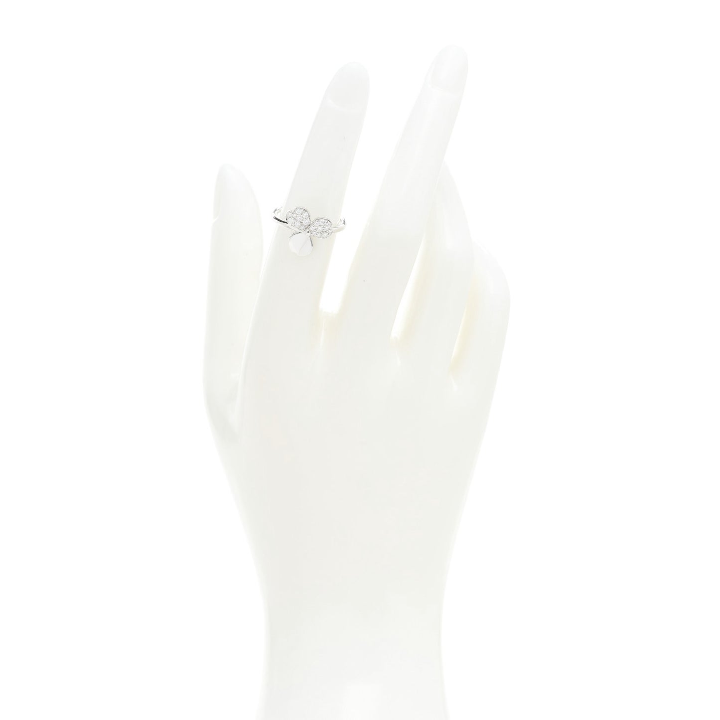 Platinum Diamond Paper Flowers Ring 49 5