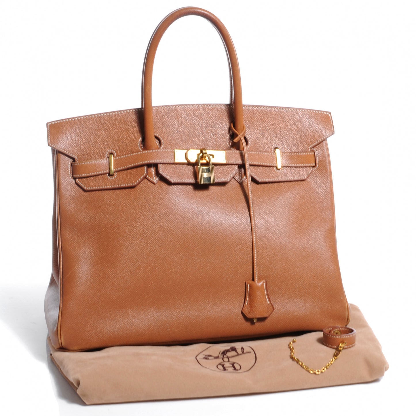 Epsom Birkin 35 Gold