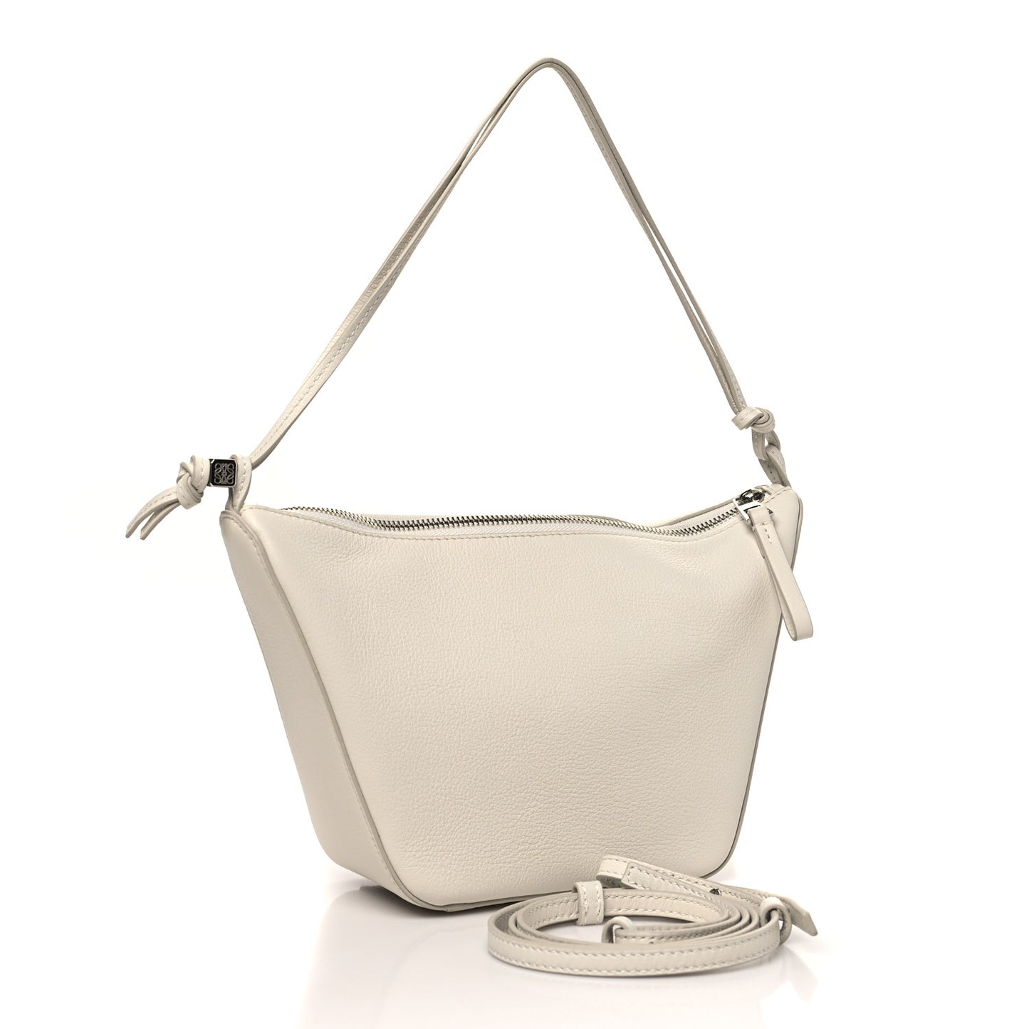 Calfskin Mini Hammock Hobo Soft White
