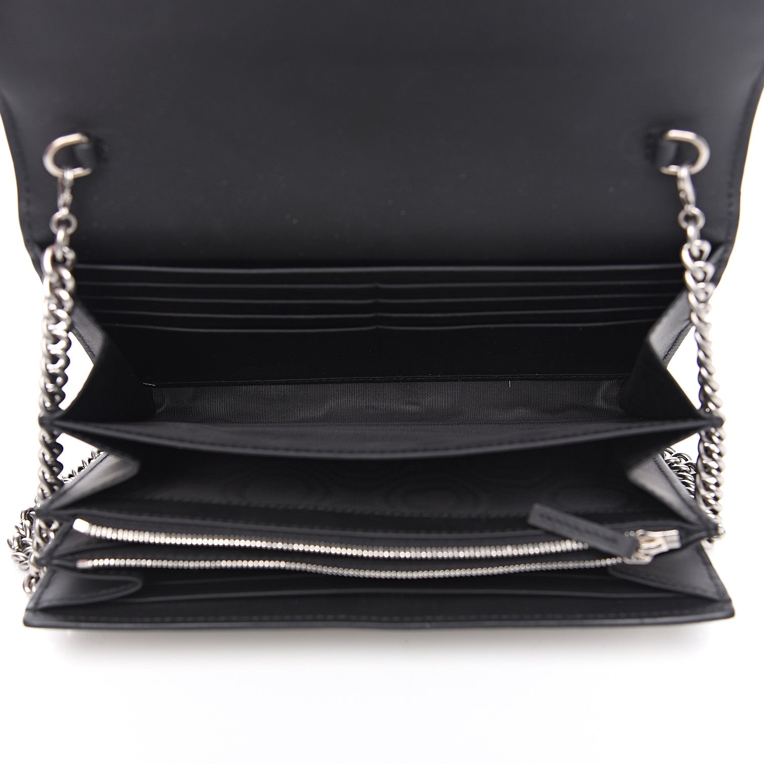 Gucci GG Supreme Monogram Mini Dionysus Chain Wallet Beige Black 4 of 9