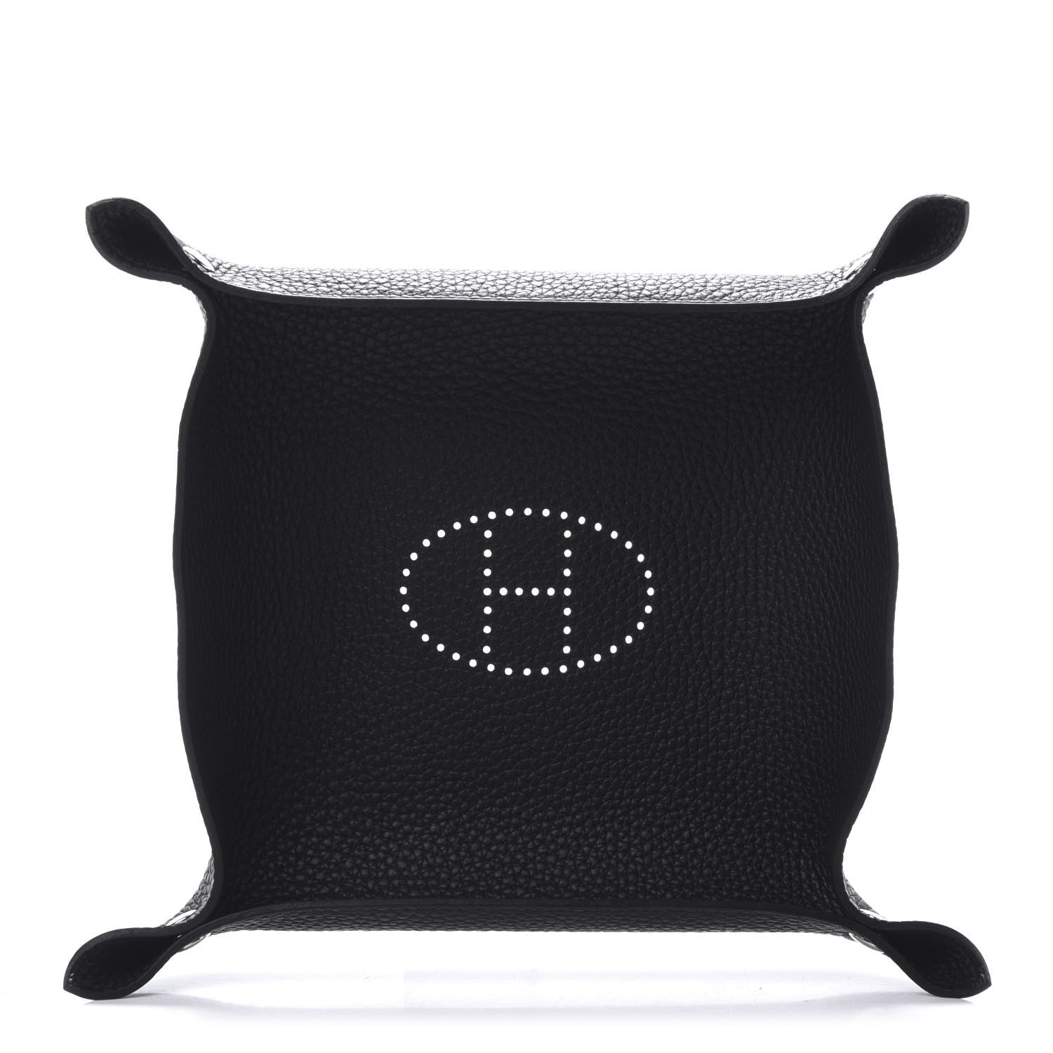 Hermes Taurillon Clemence Mises et Relances Change Tray Black 1 of 4