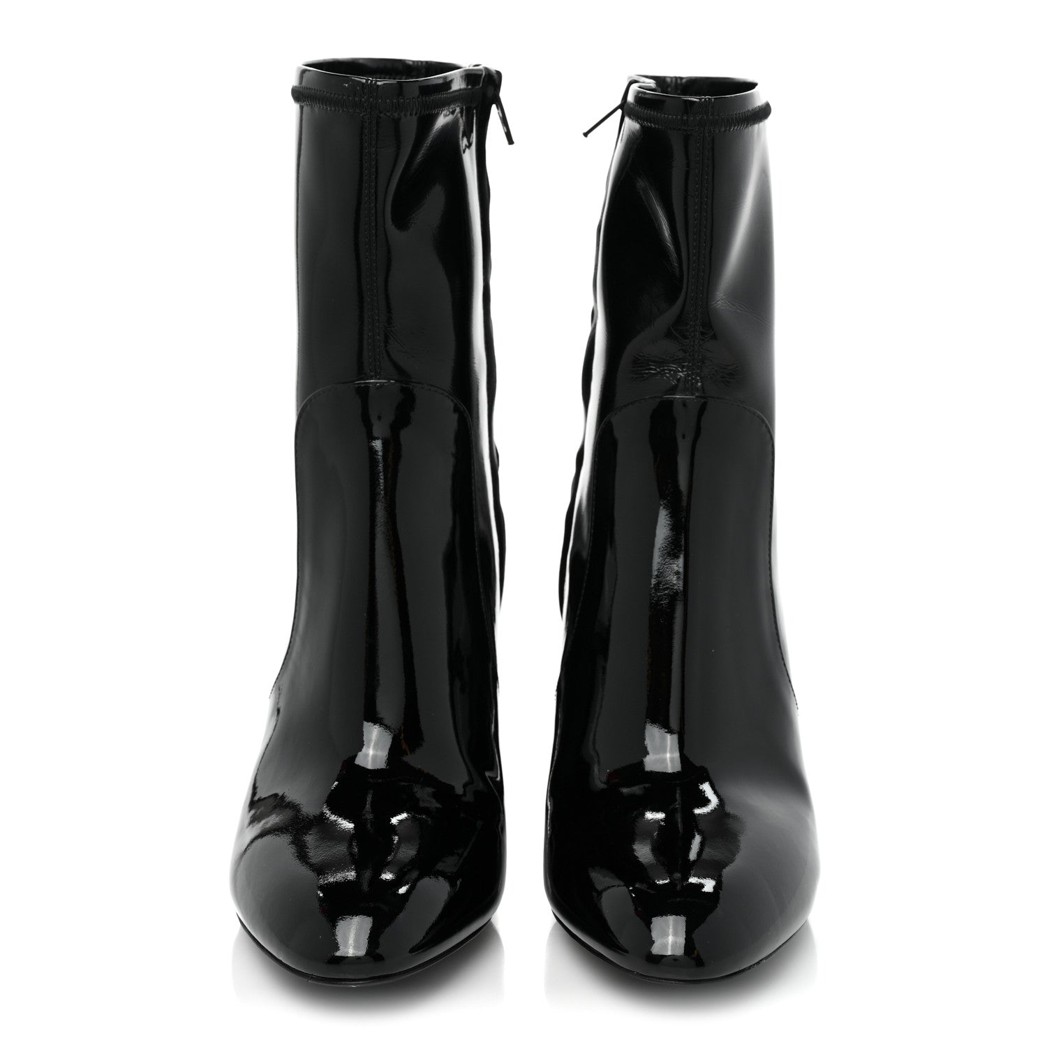 Louis Vuitton Patent Uniformes Silhouette Ankle Boots 38 Black 2 of 9