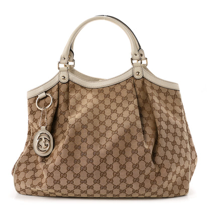 Gucci Monogram Large Sukey Tote Off White 1 of 10
