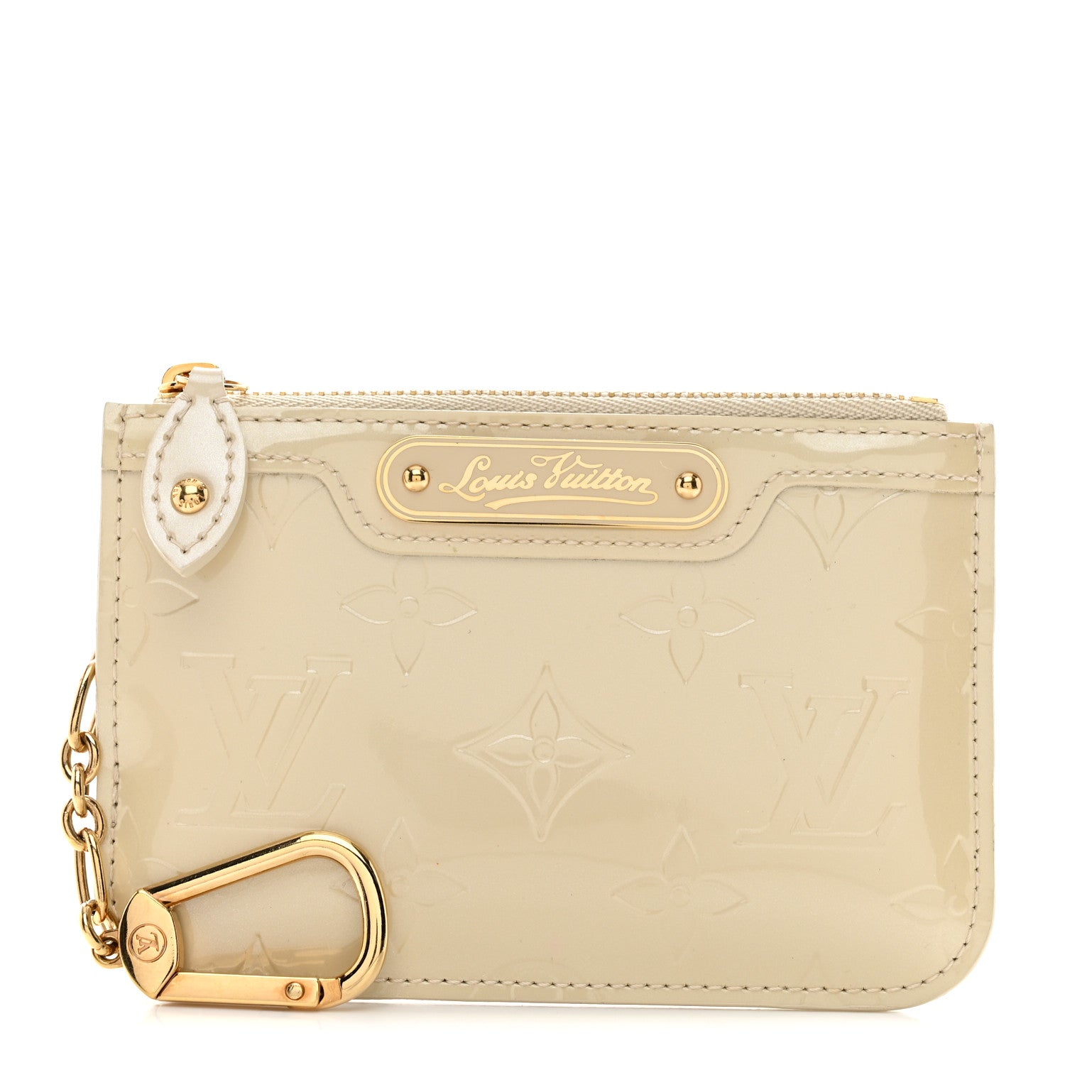 Louis Vuitton Vernis Key Pouch Blanc Corail 1 of 7
