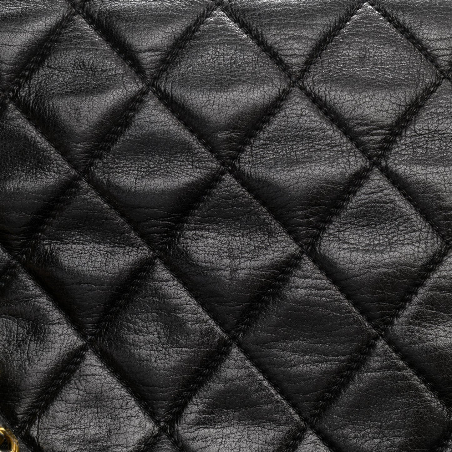 Lambskin Quilted Tote Black