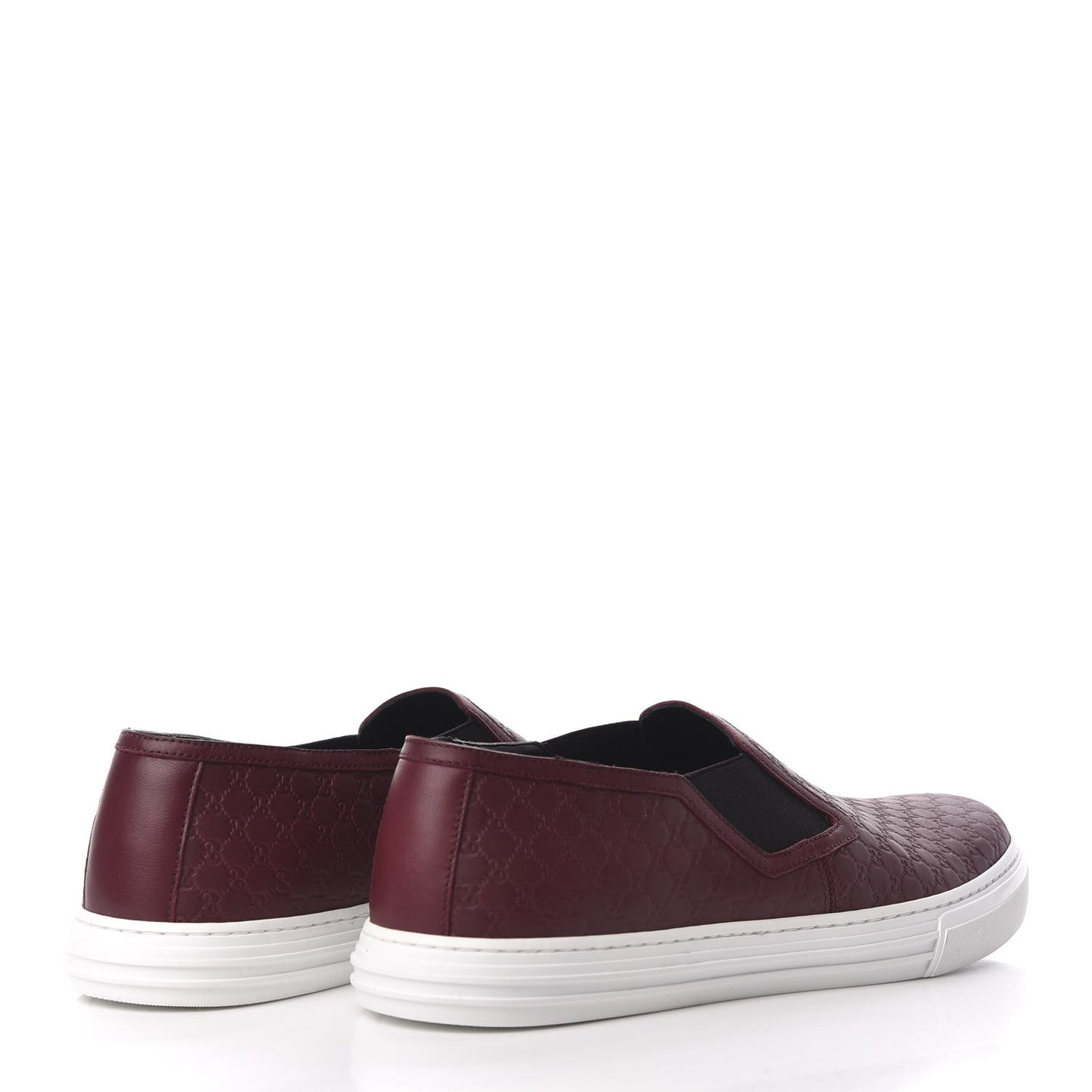 Soft Microguccissima Mens Slip On Sneakers 9 Strong Red Black