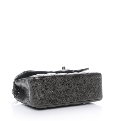 Chanel Caviar Quilted Mini Rectangular Flap Charcoal 4 of 6