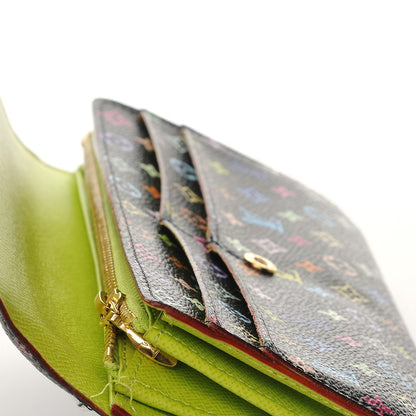 Louis Vuitton Monogram Multicolor Sarah Wallet Black Pistache 8 of 8