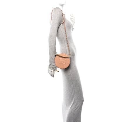 Chanel Glazed Calfskin Round As Earth Evening Bag Beige 2 of 11