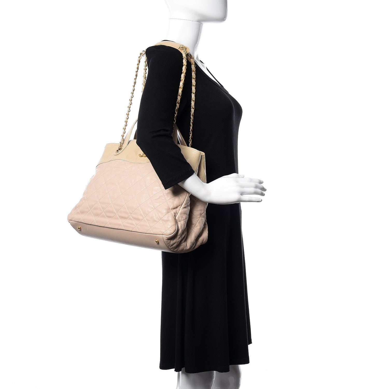 Chanel Iridescent Calfskin Large In the Mix Tote Beige 2 of 10