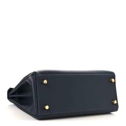 Hermes Swift Kelly Retourne 25 Bleu Indigo 4 of 13