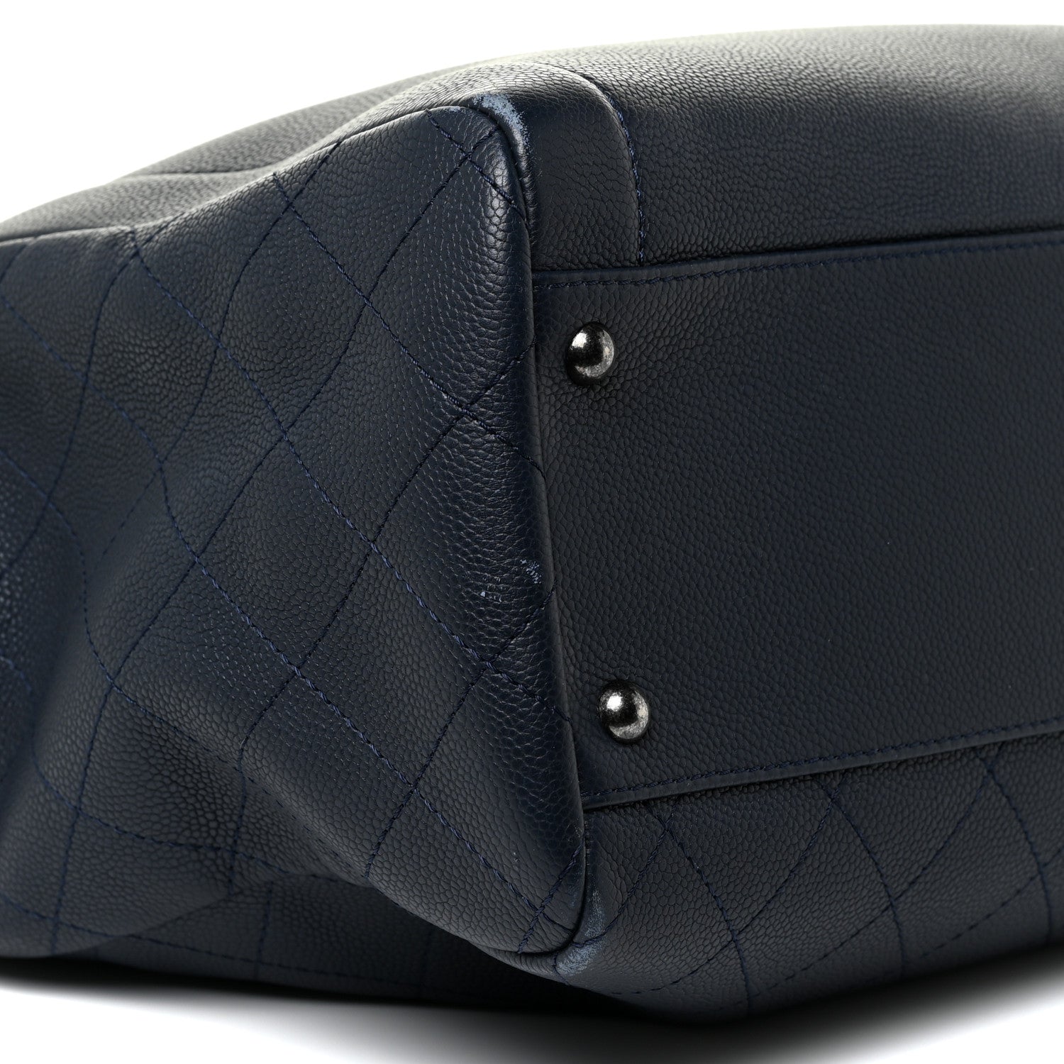 Chanel Caviar Large Shopping Tote Navy 9 of 22