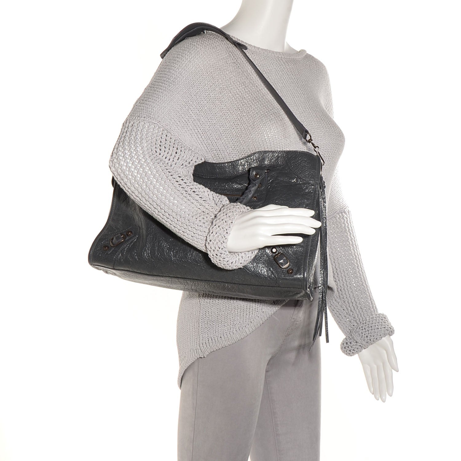 Balenciaga Agneau Classic Hardware City Gris Fossile 2 of 11