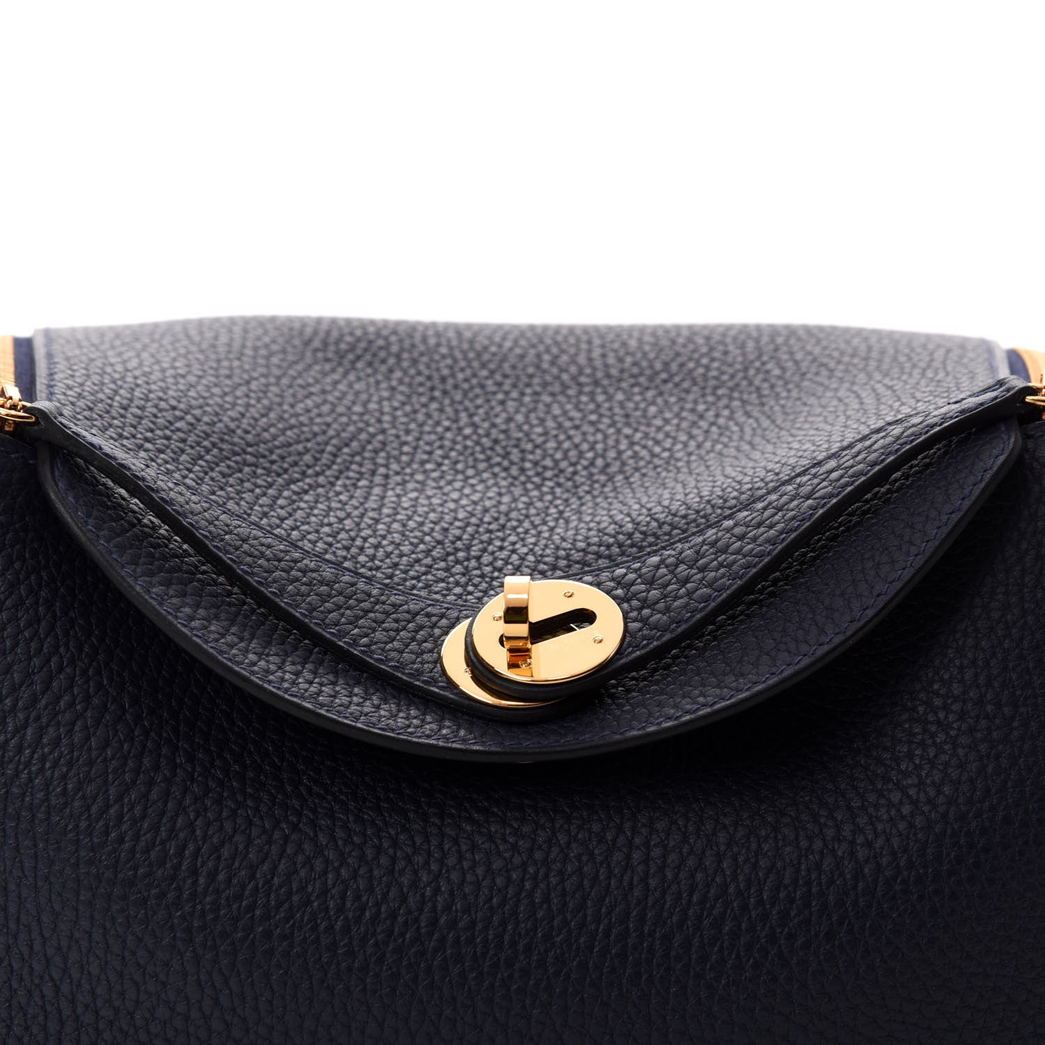 Hermes Taurillon Clemence Lindy 26 Bleu Nuit 10 of 11