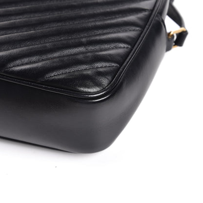 Saint Laurent Calfskin Matelasse Monogram Lou Camera Bag Black 11 of 11