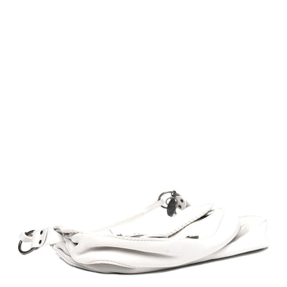 Christian Dior Calfskin Whipstitch Gaucho Double Saddle Bag White 3 of 16