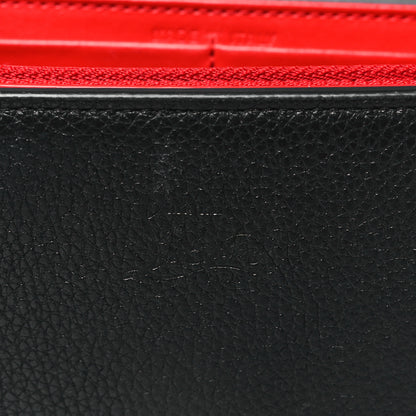 Christian Louboutin Calfskin Spikes Empire Paloma Clutch Black 6 of 11