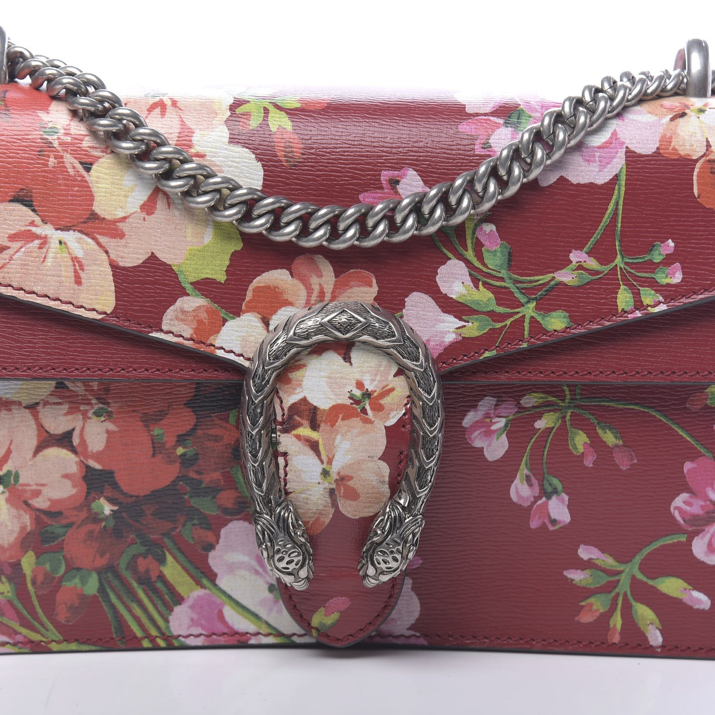 Calfskin Blooms Print Small Dionysus Shoulder Bag Romantic Cherry Multicolor