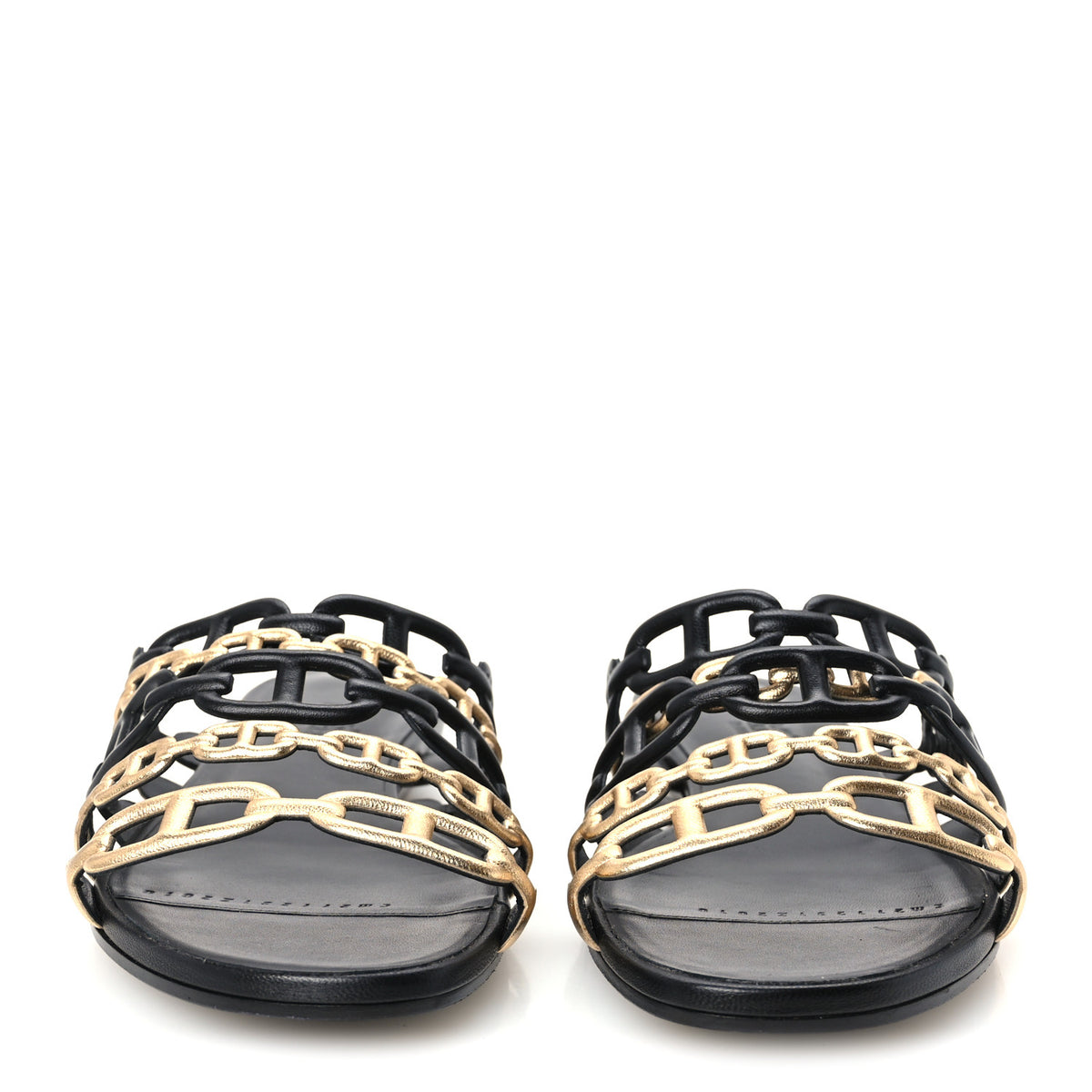 Nappa Thalassa Sandals 37 Black Doré