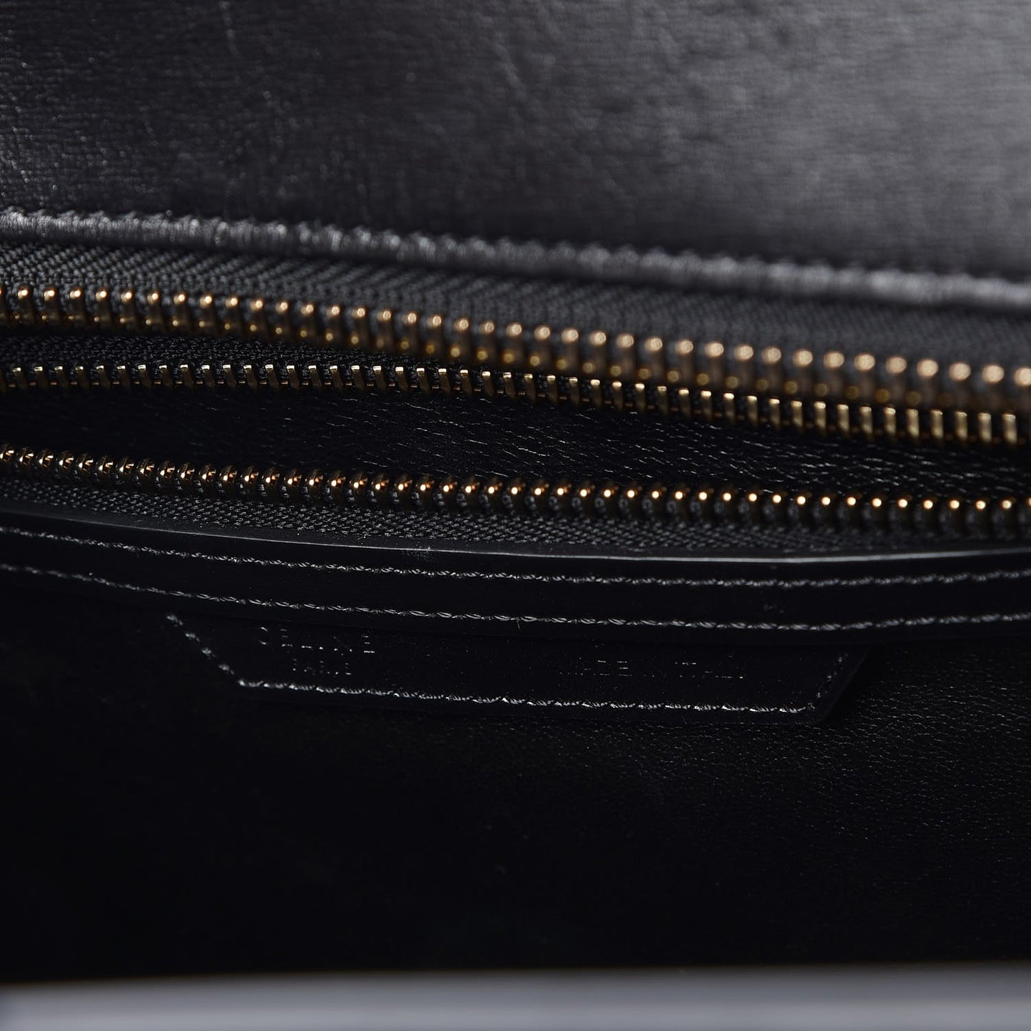 Smooth Calfskin Multicolor Double Stitching Micro Luggage Black