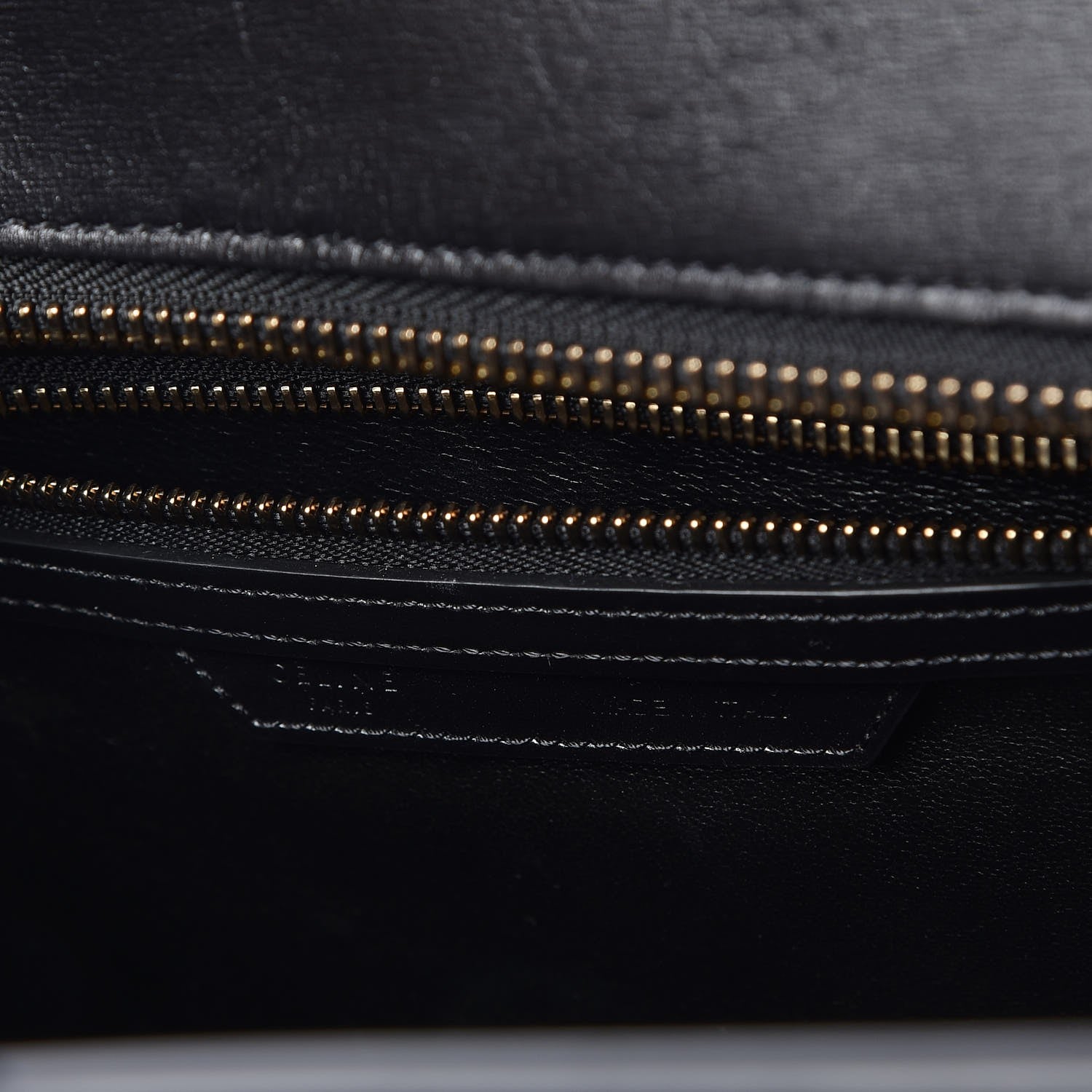 Celine Smooth Calfskin Multicolor Double Stitching Micro Luggage Black 6 of 7