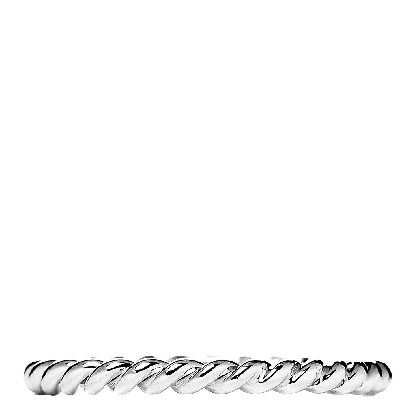 Sterling Silver Twist Rope Ring 58 8.5